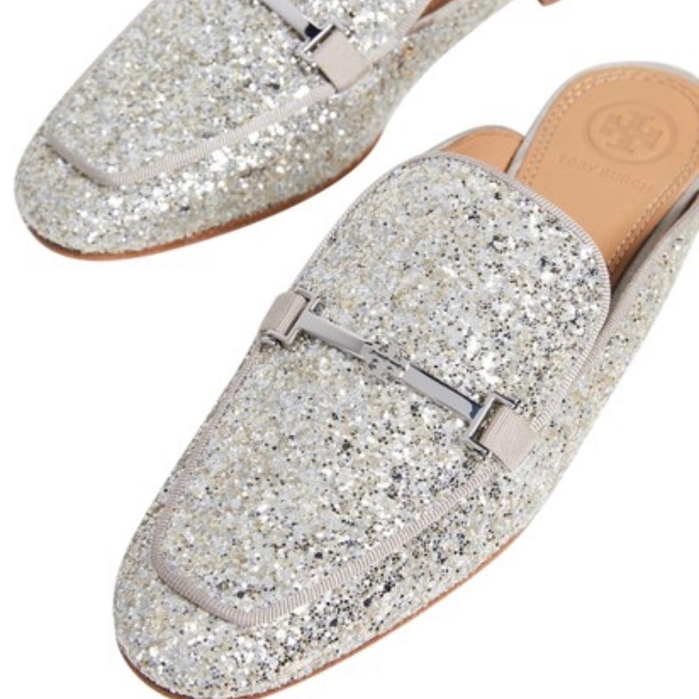 NWOT Tory Burch Amelia Glitter Mule, Size 7! ✨